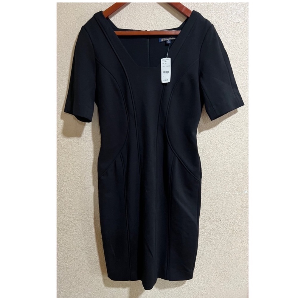 NWT Brooks Brother black sheath dress